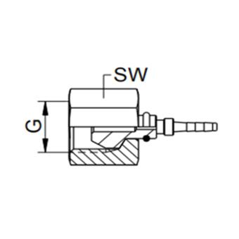 60°Female swivel Test Point Hose Fitting