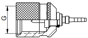 Metric thread nut connection