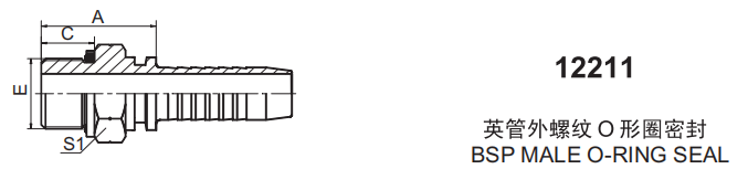 BSP MALE O-RING SEAL