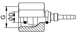 O-ring Metric Female 24°cone straight & elbow 90°